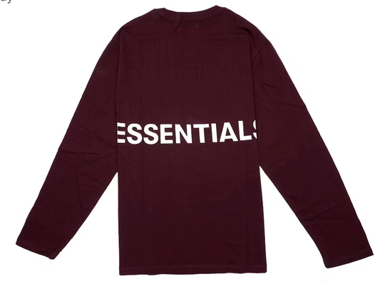 FOG ESSENTIALS L/S BURGENDY